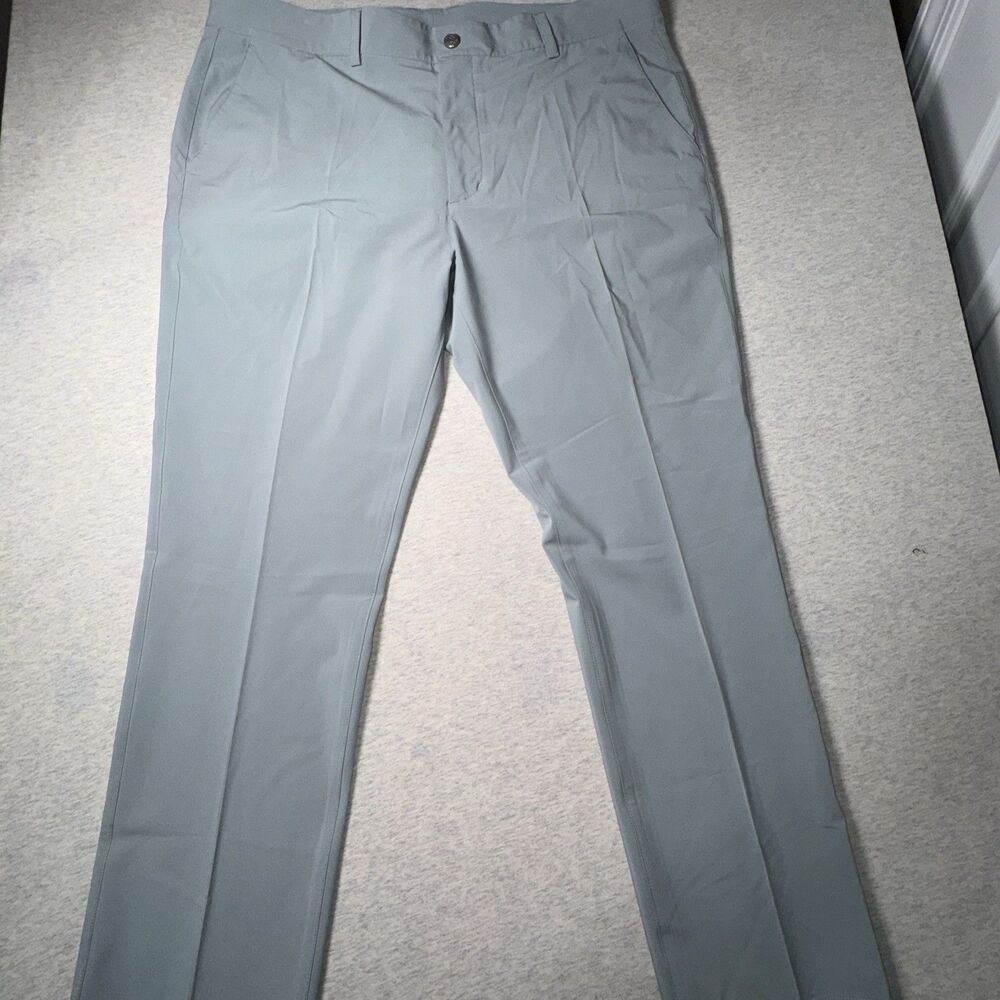 Mens Vineyard Vines Fairway Gray 38x30 Performance Golf Pants Poly/Spandex